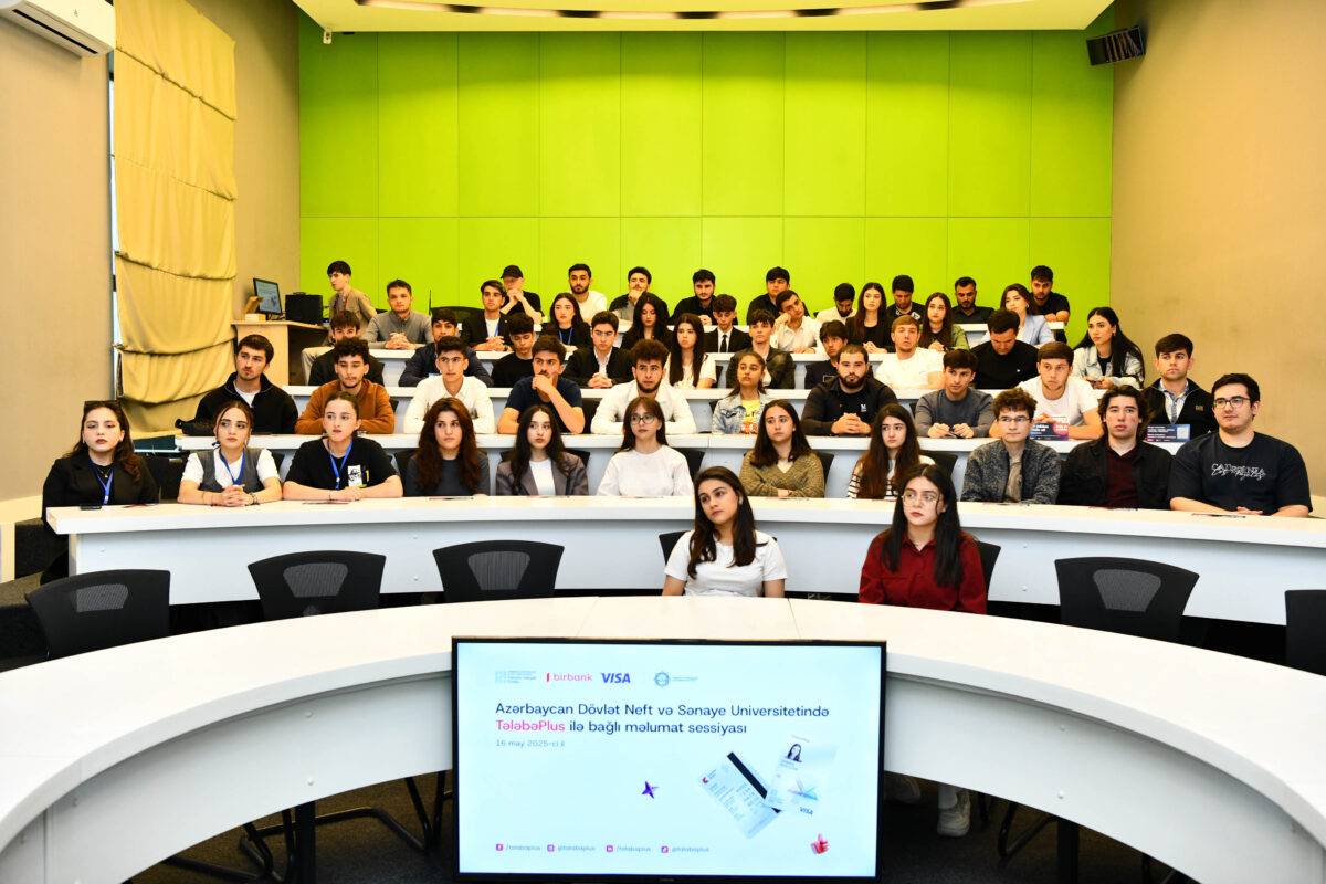 Azərbaycan Dövlət Neft və Sənaye Universitetində (ADNSU) TələbəPlus kartı ilə bağlı infosessiya keçirilib